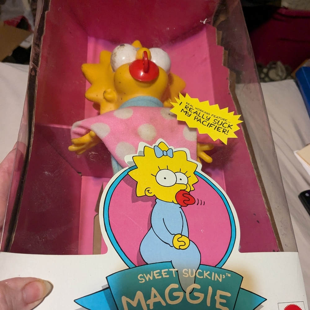 The Simpsons Sweet Suckin' Maggie Mattel 1990